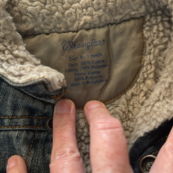 Baby Sherpa lined Wrangler Jean Jacket - Picture 3 of 3